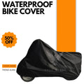 Waterproof Bike Cover Black Parachute Material