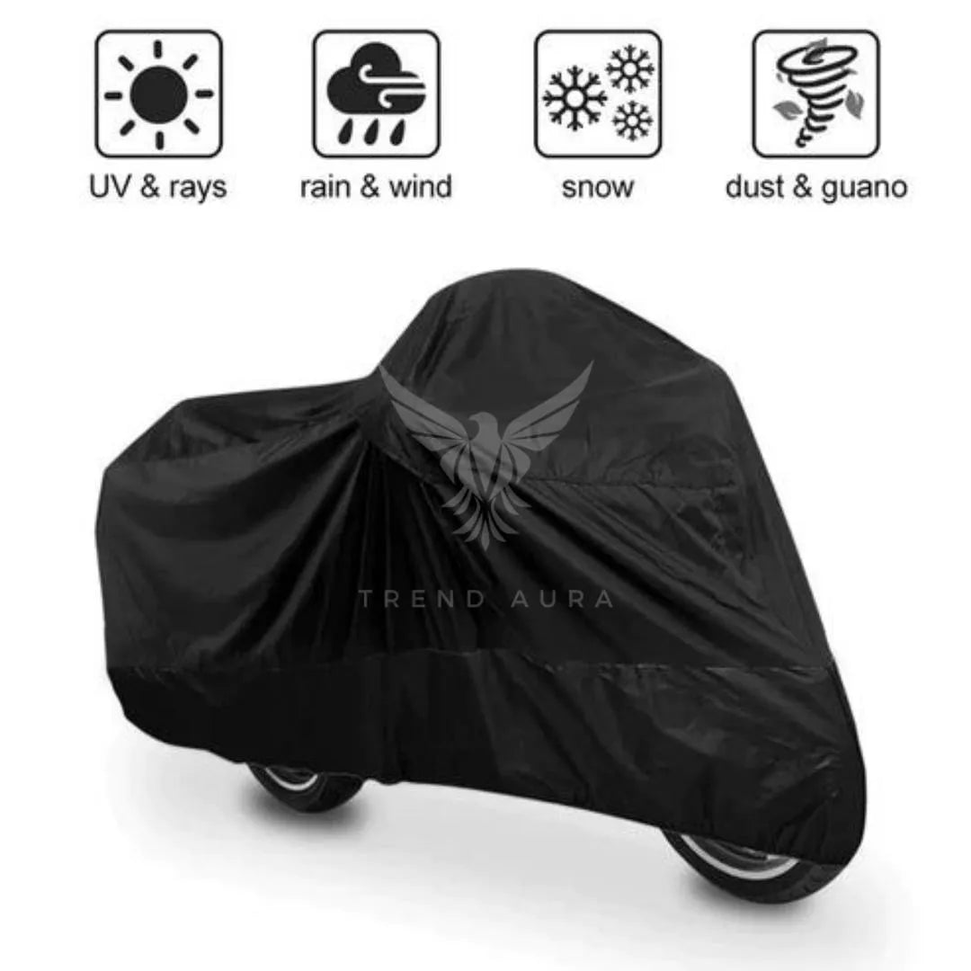 Waterproof Bike Cover Black Parachute Material