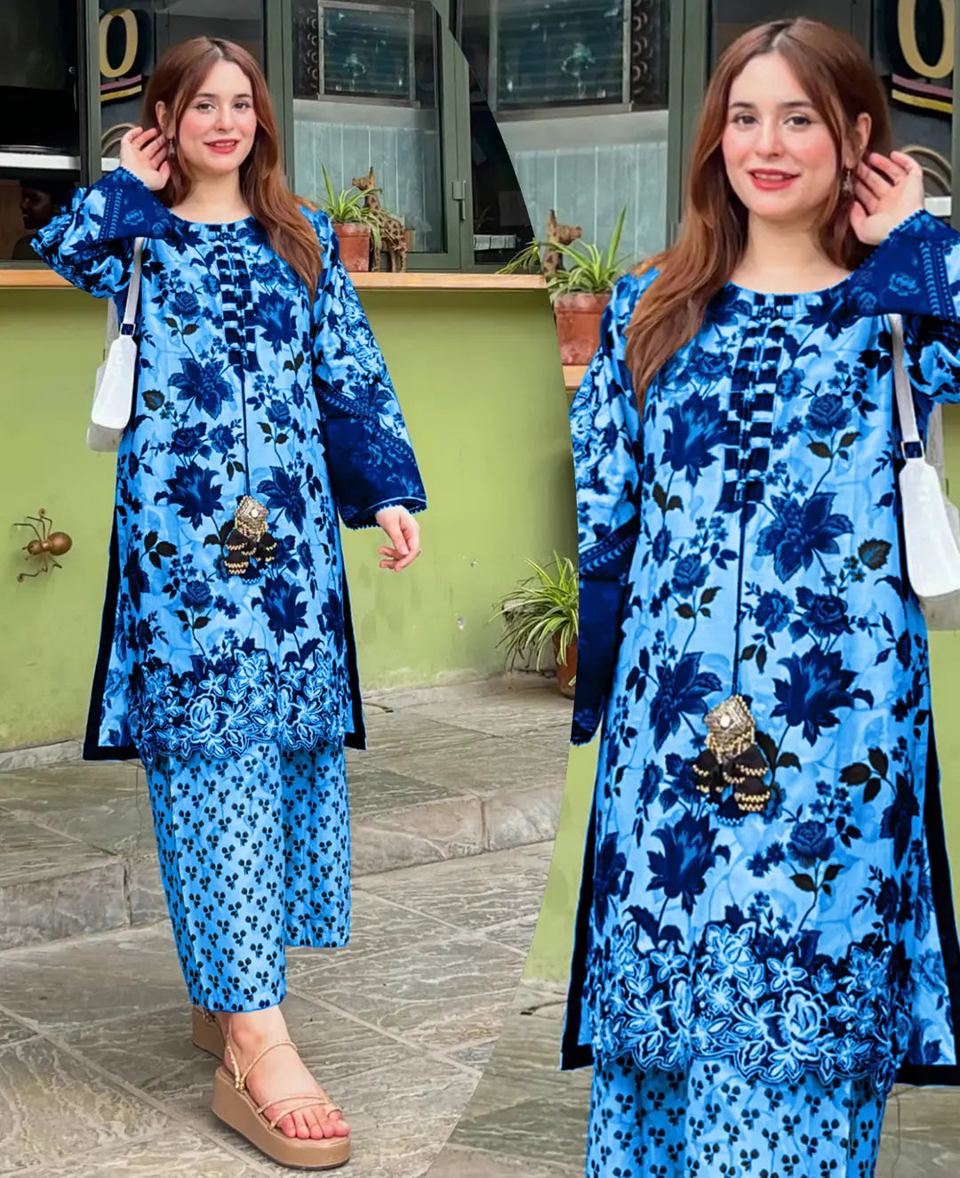 3 Pcs Women's Stitched Lawn Digital Print Suit
