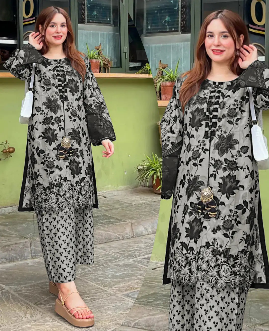 3 Pcs Women's Stitched Lawn Digital Print Suit