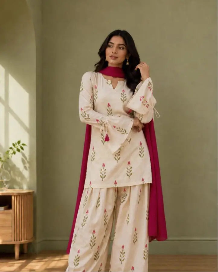 3 Pcs Women's Stitched Lawn Digital Print Suit