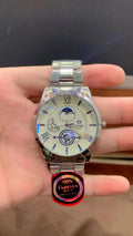 Men's Stainless Steel Analog Watch 2mm Multicolor