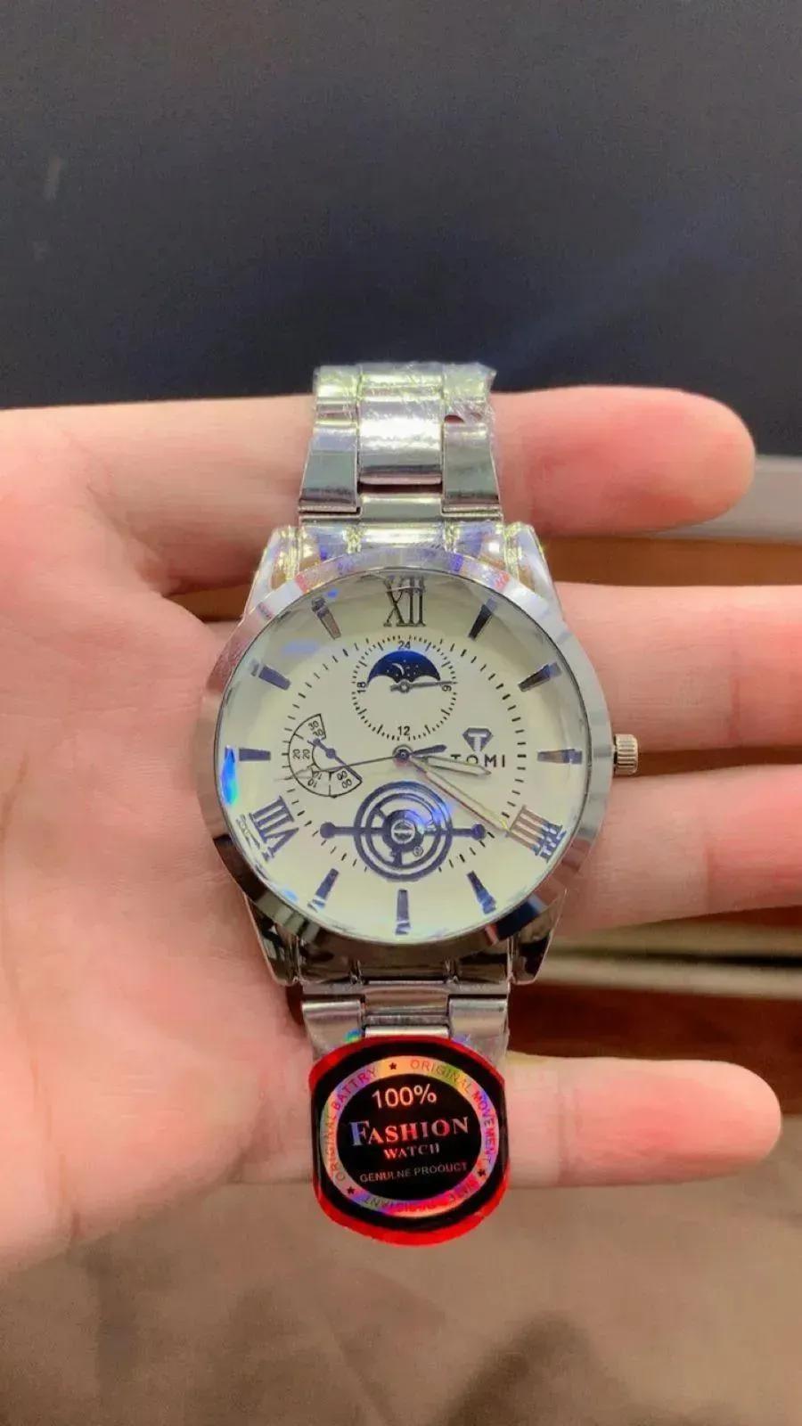 Men's Stainless Steel Analog Watch 2mm Multicolor