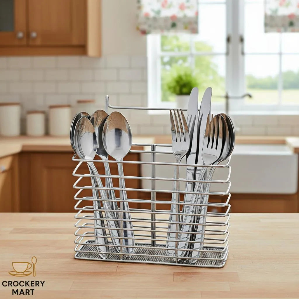 Stainless Steel 2-Tier Dish Rack with Drip Tray