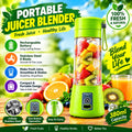 Portable Electric Juicer Blender 380ml – Rechargeable USB Mini Smoothie Maker, Portable Juice & Shake Blender with Powerful Blades for Home, Office, Gym & Travel
