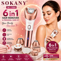 SOKANY SK-17004 6-in-1 Electric Hair Remover & Personal Care Kit – USB Rechargeable