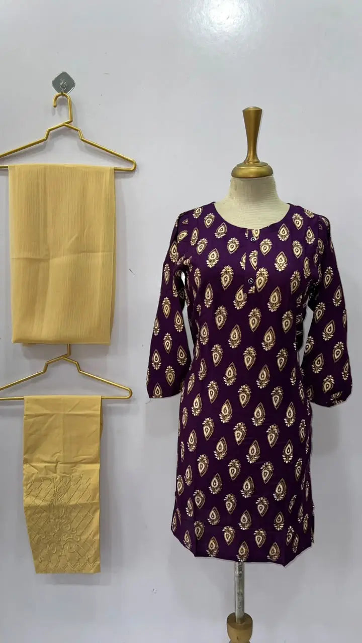 3 Pcs Women's Stitched Linen Printed Suit