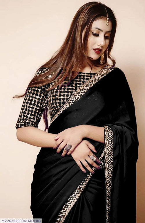2 Pcs Women's Stitched Shamoz Silk Embroidered Maxi Suit