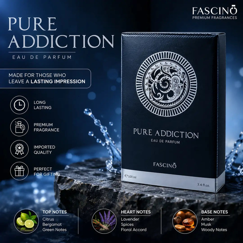 PURE ADDICTION premium men's perfume, 100ml