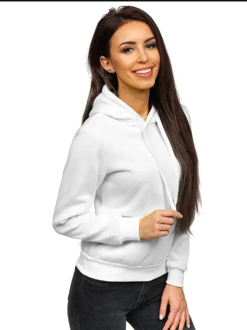 1 Pc Women's Stitched Fleece Printed Pullover Hoodie