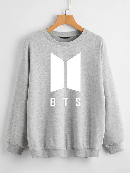 1 Pc Women's Stitched Fleece Printed Sweat Shirt