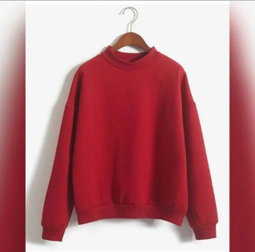 1 Pc Women's Stitched Fleece Printed Sweat Shirt