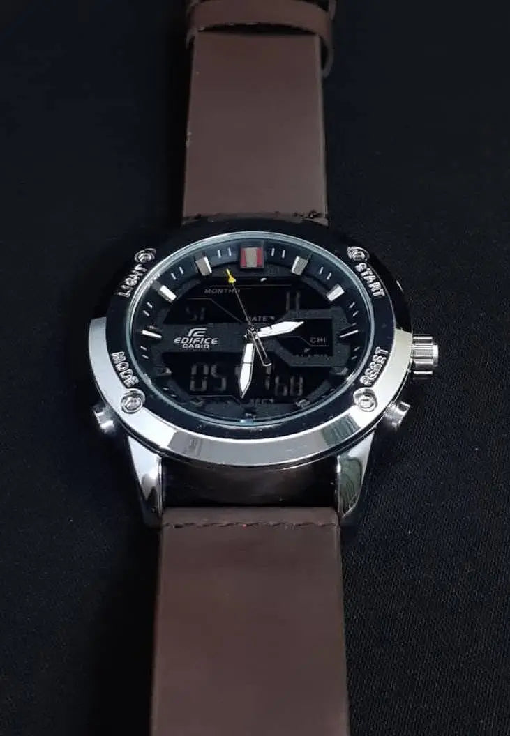 CASIO EDIFICE ANALOG WITH DIGITAL DISPLAY PREMIUM QUALITY