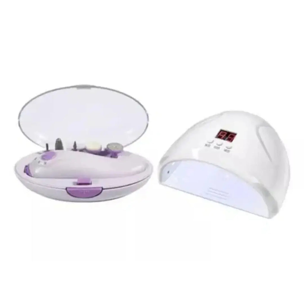 2-in-1 UV LED Nail Light & Manicure Kit