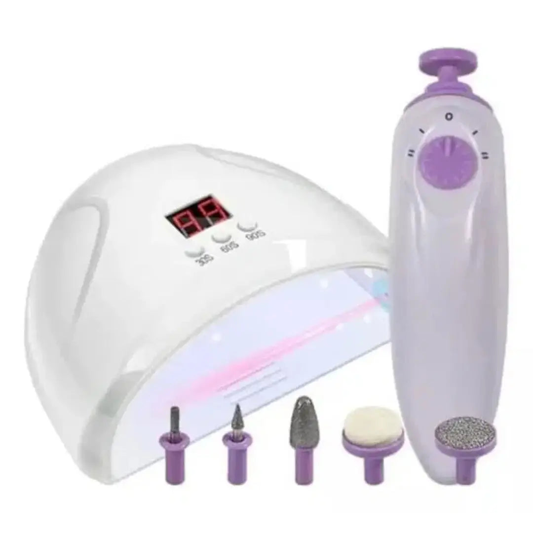 2-in-1 UV LED Nail Light & Manicure Kit