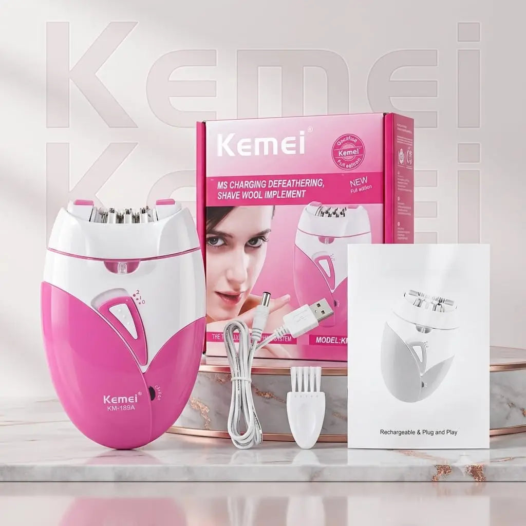 Kemei KM-189A Women Electric Epilator & Shaver