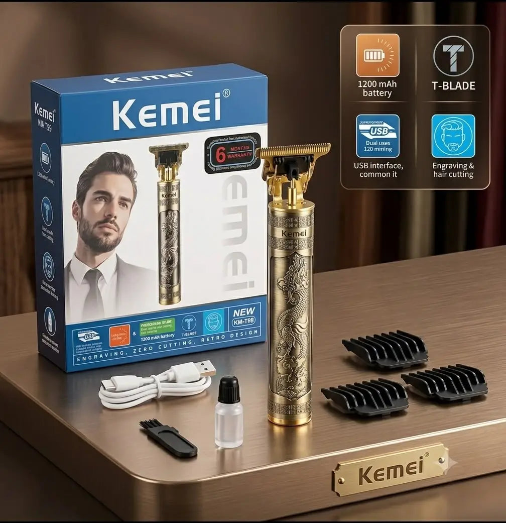KM-T99 Professional Hair Clipper Cordless Hair Beard Trimmer