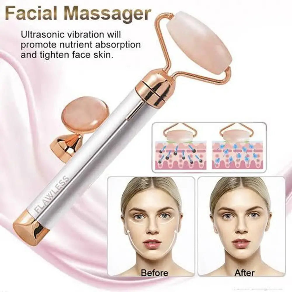 Micro Vibration Facial Roller & Massager Battery Operated
