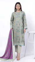 3 Pcs Women's Unstitched Printed Suit