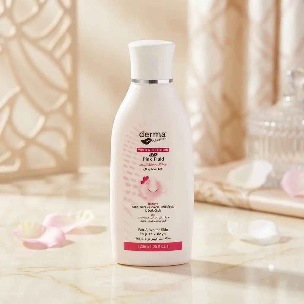 Derma Clean 3D Pink Fluid Whitening Lotion - 120ml