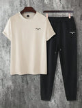 Men's Printed Track Suit Mustard Black Medium to XL