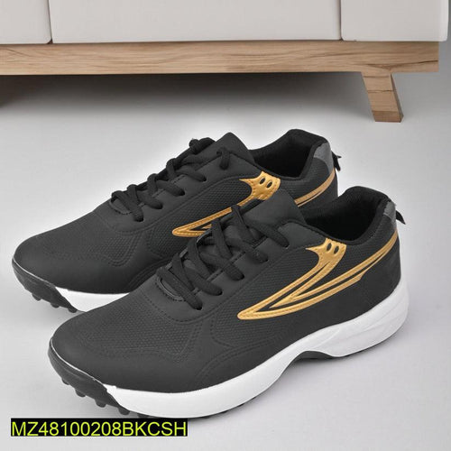 Stylish Durable Sports Shoes Black Gold Pakistan