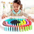 Wooden Dominos Set for Kids Color Matching & Learning