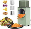 Mint Green Vegetable Slicer with Interchangeable Blades