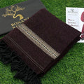 Men's Velvet Shawl Maroon 3 Yard Semi Formal