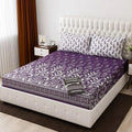 3 Pcs Cotton Salonica Printed Double Bedsheet