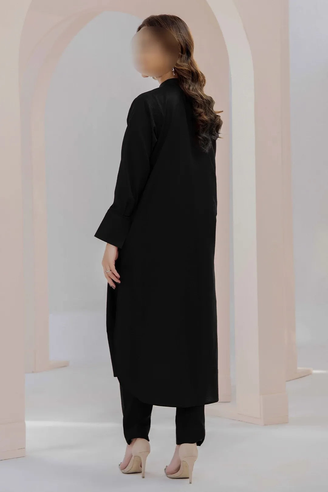 2 Pcs Women's Unstitched Plain Suit