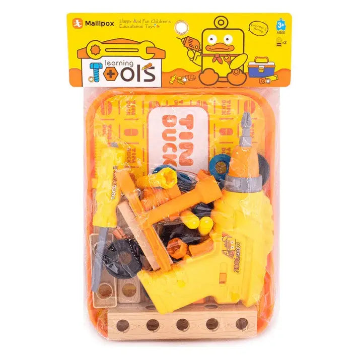 Electric Toy Drill Toy Set for Kids – Battery Operated Pretend Play Tool Kit