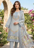 3 Pcs Women's Stitched Cotton Embroidered Suit