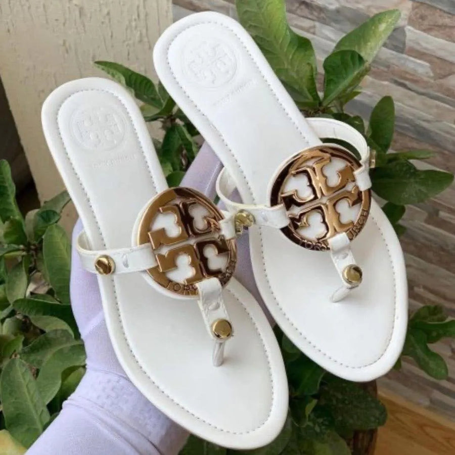 White Women's Tory Burch Thong Sandals Size 7-11