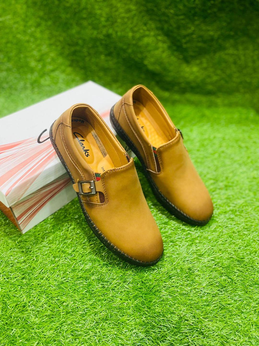 Men's Rexine Slip-On Mustard Casual Shoes Size 7-10