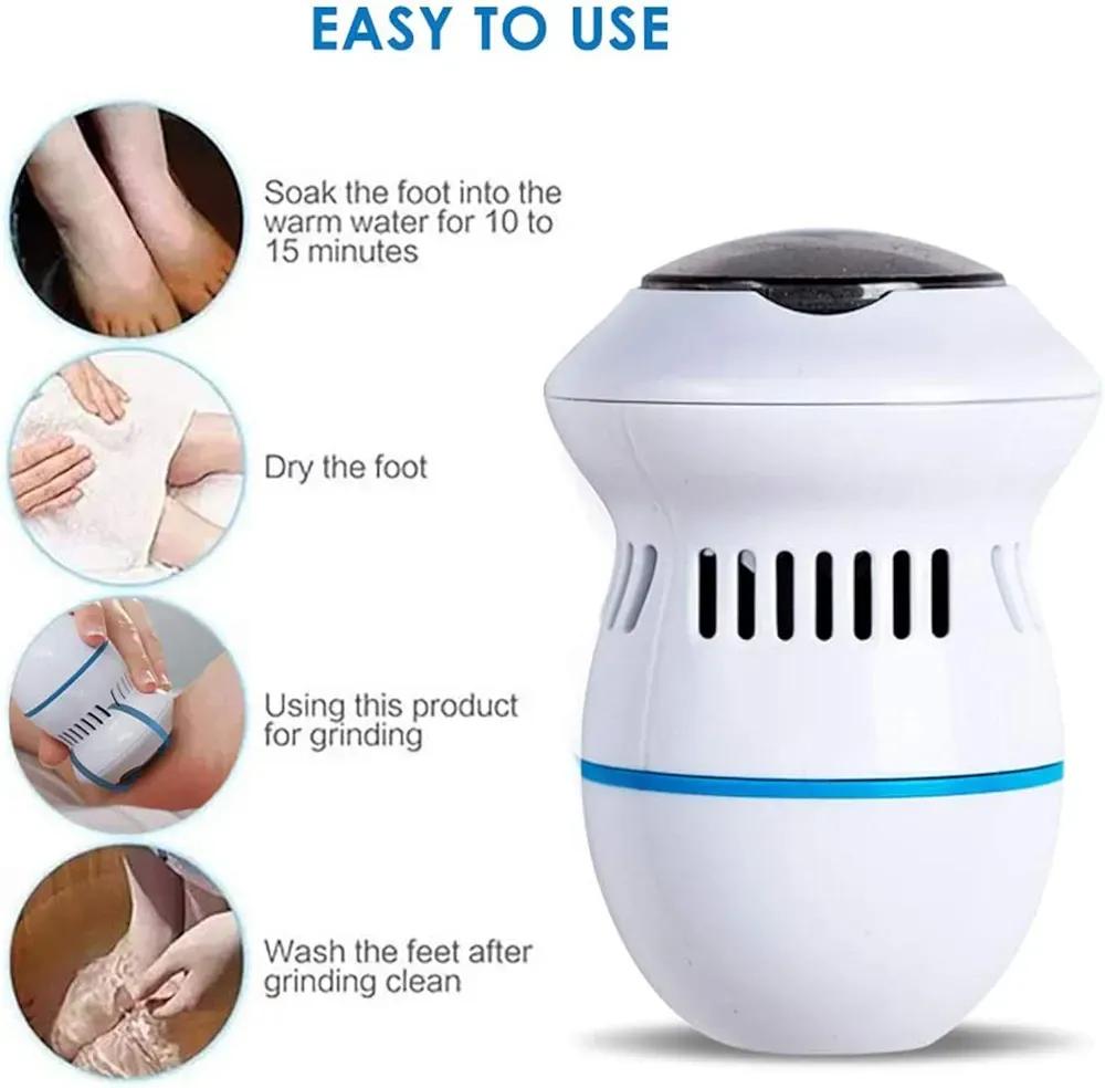 Electric Foot Exfoliator ABS Plastic Home Use